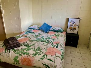 Coconut Grove bedroom with queen size bed